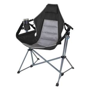 lot 10003 image: Members Mark Swing Lounger Camp Chair light blue