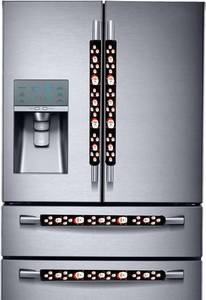 lot 10117 image: Miaowater 4 Pcs Refrigerator Door Handle Covers, Anti-Skid & Anti-Static
