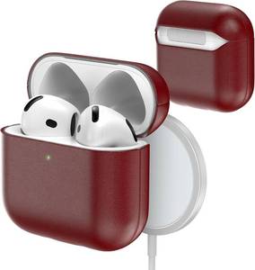 lot 10145 image: Genuine Leather Case for AirPods 4 (2025) Handmade Leather Wireless Charging