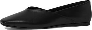 lot 10189 image: Womens Flats Comfortable Square-Toe Ballet Flats, Slip-On, Black Size 8