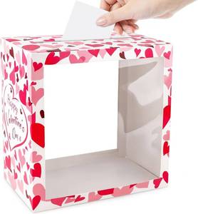 lot 10199 image: Hxezoc Valentine Card Box for Wedding Gift Cards, Money Envelope Holder 10-Pack