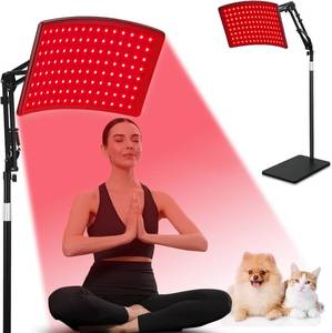 lot 10202 image: Viconor Red Light Therapy for Face & Body, 660nm & 850nm LED Lamp with Stand