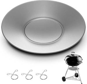 lot 10204 image: MorningRo 2 Pcs 11 Diameter Ash Catcher Pan Compatible with Weber