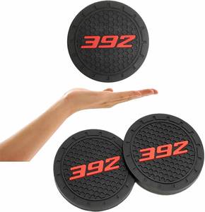 lot 10305 image: 2 Pack SRT 392 Cup Holder Coasters for Dodge ChallengerDurango 2.75in 2pack