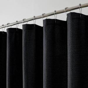 lot 10329 image: OWENIE Navy blue Waffle-Weave Shower Curtain, Waterproof 420GM, 72W x 72L