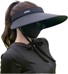 lot 10464 image: Generic Sunscreen Hat for Women Outdoor UV Sunshade Hat Nylon Black, Medium