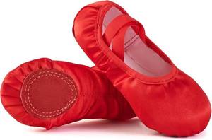 lot 10473 image: 3-Pack Satin Ballet Slippers for Girls - Toddler and Kid Dance Shoes size 33