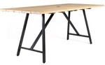 Royal Garden Linden Hills Outdoor Dining Table LINRTT107 - 70.9 in L x 31.9 in W x 29.3 in H Eucalyptus Wood Top - Retail $499