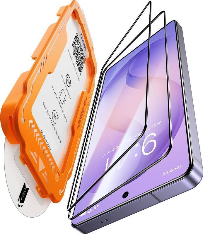 lot 69373 image: Zeniss NeverBreak 9H Hardness for Samsung Galaxy S26 Ultra Screen Protector 12FT Military Grade Protection (Scratch, Shatter, Drop Resistance) Tempered Glass Full Edge Coverage Case Friendly 2 Pack