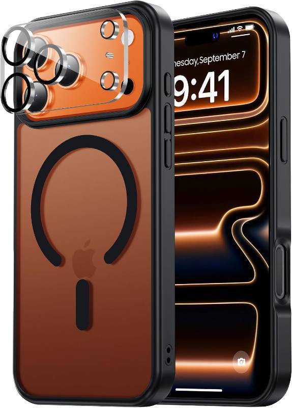 lot 69388 image: Tigowos for iPhone 17 Pro Case, Magnetic & Shockproof, Black