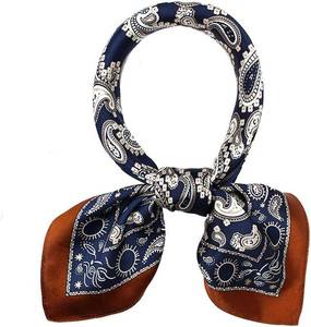 lot 66650 image: Medium ANDANTINO 100% Mulberry Silk Scarf -21 Square Neckerchief with Gift Packed