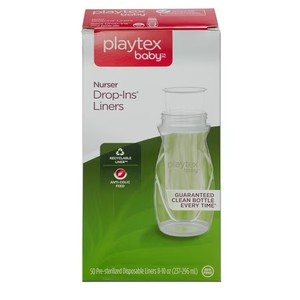 lot 66677 image: Playtex Baby Drop-Ins Liners, 8 fl oz, 50 Count