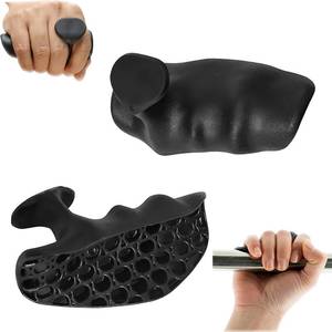lot 66729 image: Rubber Gym Grips Fingerless Workout Gym Gloves, Workout Grip for Men Women Crosstraining Hand Palm Protection, Weight Lifting Grips for Bodybuilding, Deadlifts