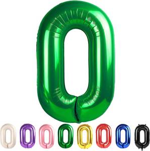 lot 69712 image: Number 0 Large Number 0 Balloons Black Birthday Party Decorations for Women Men