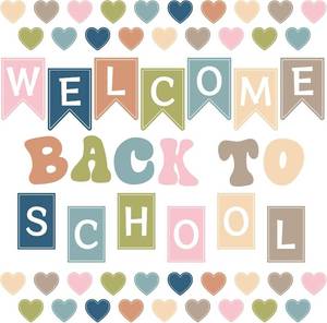 lot 69724 image: 3.61 x 3.94 AIGIMU Boho Welcome Back to School Bulletin Board Decor, 38 Writable Stars