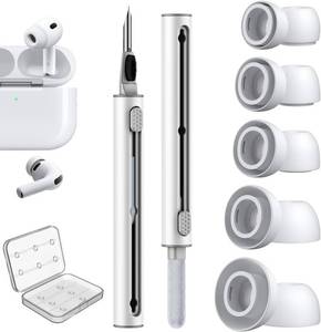 lot 69736 image: 5 Pairs Replacement Ear Tips for AirPods Pro 3 Silicon with Cleaner Pen