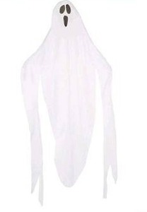 lot 10337 image: 7 Ft. Hanging Fabric Ghost Decoration Model 2318734