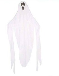 lot 10353 image: 7 Ft. Hanging Fabric Ghost Decoration Model 2318734