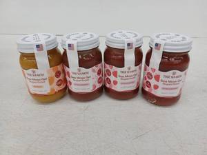 lot 10392 image: True Sea Moss Gel Superfood Jars - Mango & Strawberry 4 Pack