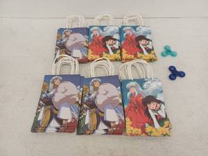 lot 10403 image: InuYasha Anime Party Favor Bags Bundle w Fidget Spinners