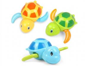 lot 10421 image: Set of 3 Colorful Turtle Bath and Pool Toys, 2 Pack