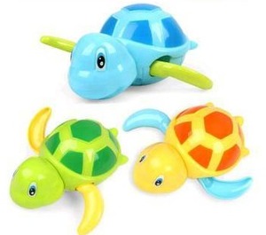 lot 10441 image: Syenll Baby Bath Toys 6 Pack Swimming Turtle Wind Up