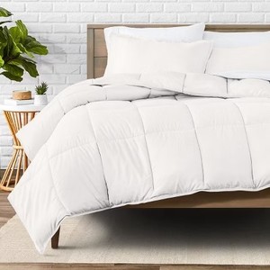lot 2016 image: 3 Piece All-Season Comforter Set by Bare Home - Oversized King, Antique White