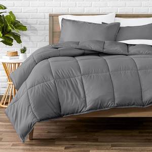 lot 2029 image: Bare Home Super King Comforter Set - 1800 Ultra Soft (Super King, Grey)