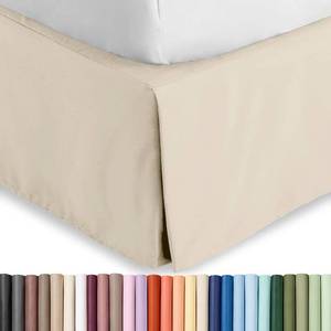 lot 2030 image: Bare Home Bed Skirt 15-Inch Drop 1800 Ultra-Soft (Twin XL, Sand)
