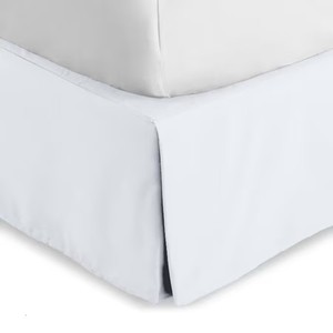lot 2031 image: Bare Home Double Brushed Bed Skirt - Premium 1800 Collection - 15-inch Drop - Twin XL, White