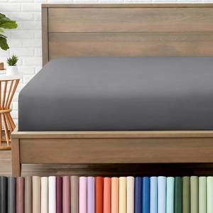 lot 2039 image: Bare Home King Fitted Sheet - 1800 Ultra-Soft (King, Grey)