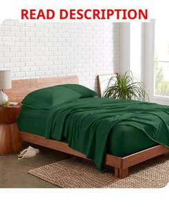 lot 2044 image: Bare Home Organic Jersey Sheet Set - Tan - Twin XL