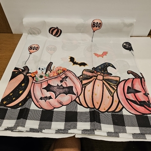 lot 2104 image: XCHI Spooky Pumpkin Halloween Tablecloth Rectangle Washable Table Covers for Indoor Outdoor Dining Home Party Decorations Table Cloth 60x84 Inch