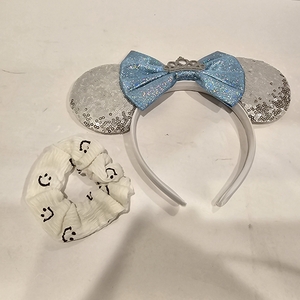 lot 2118 image: Eisyaa Cinderella Silver Mouse Ears Headband