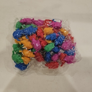 lot 2172 image: Halloscume 50 Pcs Halloween Mini Mice Red, Yellow, Green, Blue, Purple)