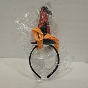 lot 2177 image: TODDER Glitter Halloween Witch Hat Witch Headband for Women Girls Mini Small Halloween headpiece Hair Band for Women