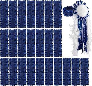 lot 2188 image: Shyyween 24 Pcs 20s Armband Garter Homecoming Mum Supplies for Men Roaring Costume Arm Shirt Sleeve Belt (Blue)