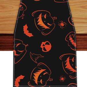 lot 2194 image: Halloween Table Runner,Pumpkin Table Runner Halloween Decorations