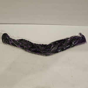 lot 2313 image: 18Inch Purple and Black Braiding Hair Long Braided Ponytail Extension