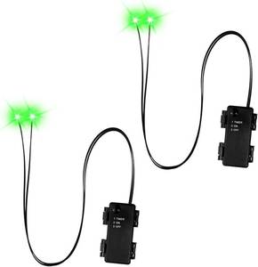 lot 2319 image: Halloween Led Glowing Eyes with Timer,2 Pcs Light Up Skeleton Eyes,Horror DIY Eyes for Masks,Pumpkins,Tombstones,and Props(Batteries Not Included) (Green)