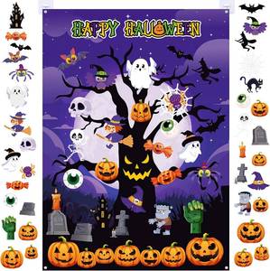 lot 2454 image: MiniInflat 36 Pcs Halloween Felt Board 3.4FT, 36, Tree