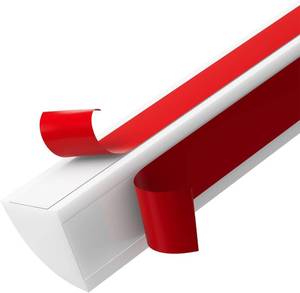 lot 2457 image: Flexible Quarter Round Molding Trim, Double-Sided Self Adhesive Peel and Stick Quarter Round Rubber Trim Molding for Wall Edge Corner, Cabinet Edge, Countertops, 59inch, White