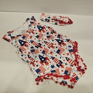 lot 2496 image: Cute 4 of July outfit with headband 45T