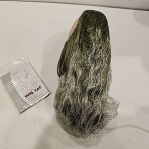 lot 2635 image: MUPUL Mens Betelgeuse Cosplay Short Fluffy Wavy Wig, an 80s-inspired Halloween costume wig designed for Beetlejuice or zombie characters.