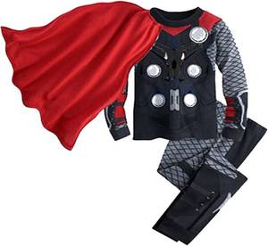 lot 2647 image: LEMONBABY Little Kids Boys Girls Super Hero Character Costume Home Wear Pajamas Sets Cotton Sleepwear Size 34T