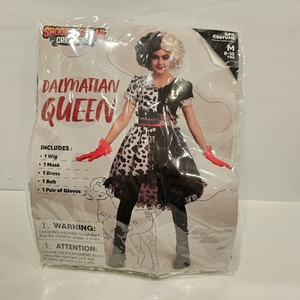 lot 2658 image: Spooktacular Creations Girl Dalmatian Costume, Polka Dots Dress Set for Girls Halloween Dress up and Costume parties Medium 810 Years