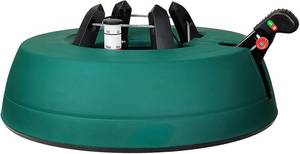 lot 2659 image: Leejec Christmas Tree Stand with Water Reservoir, Fast Clamped 10 Ft Real Tree with 5.5 Diameter, Water Level Indicator Equipped, No Assembly Required