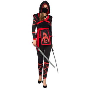 lot 2674 image: Spooktacular Creations Halloween Ninja Costume for Women with Ninja Mask Ninja Suit Dress up Party Cosplay Costume Medium