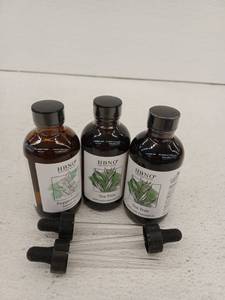 lot 10456 image: HBNO Essential Oil Set - Peppermint & Tea Tree, 3 Pack