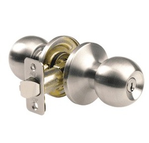 lot 10481 image: Ace Ball Entry Lockset Satin Stainless Steel Grade 3